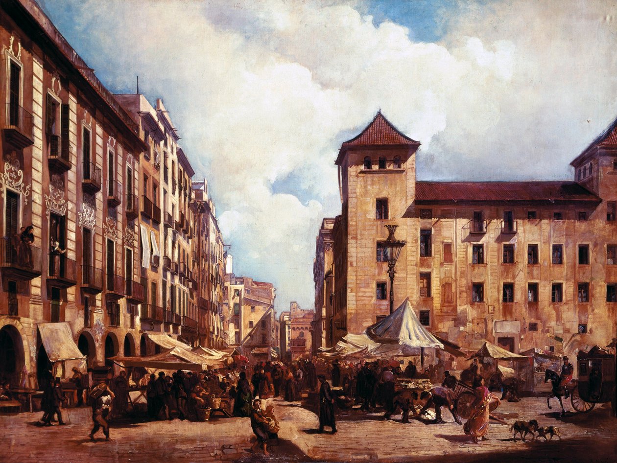 "The Old Walk in Barcelona" (Els Encants Vells) de Ramón Martí Alsina
