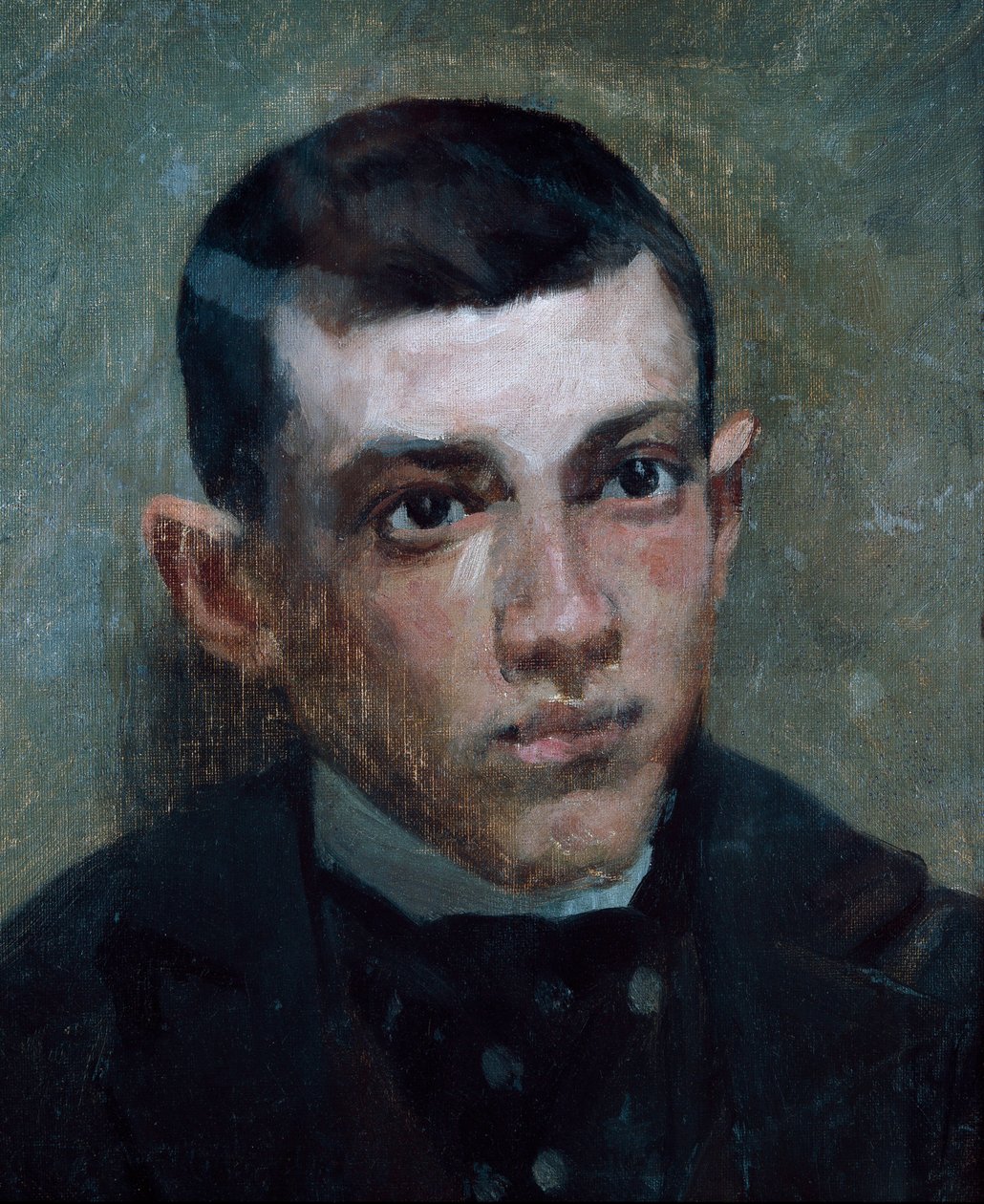 Retrato do pintor Pablo Picasso (1881-1973) (óleo sobre tela) de Ramon Riu I Doria
