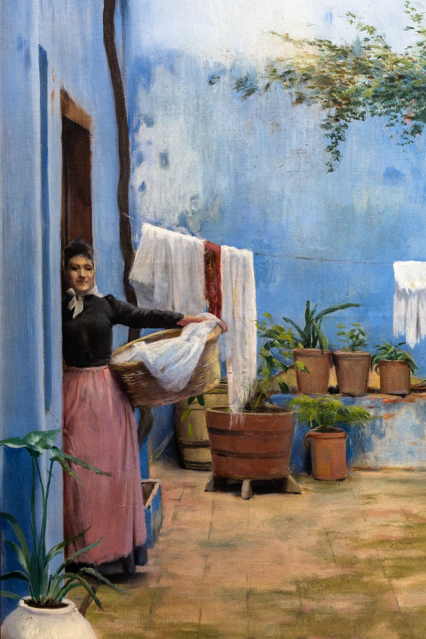 O Pátio Azul de Ramon and Rusinol Santiago (1861 1932) Casas