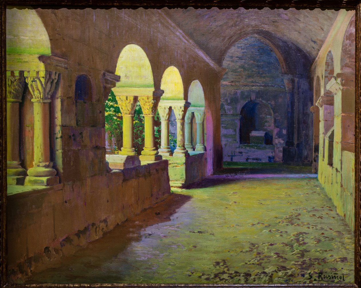 O claustro de San Benet de Bages de Ramon and Rusinol Santiago (1861 1932) Casas