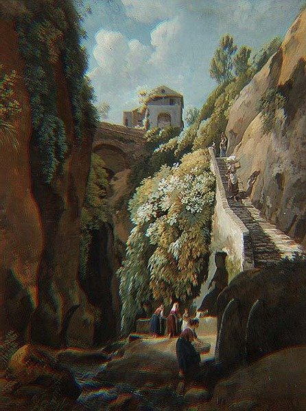 Capri (aguarela) de Ramsay Richard Reinagle