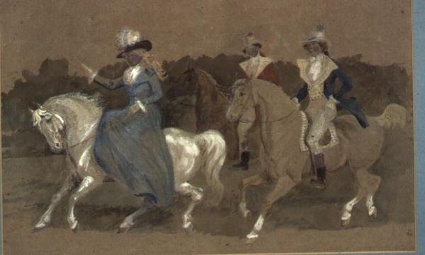 Monte um cavalo de galo para Banbury Cross e um fazendeiro foi trotar sobre sua égua cinza de Randolph Caldecott