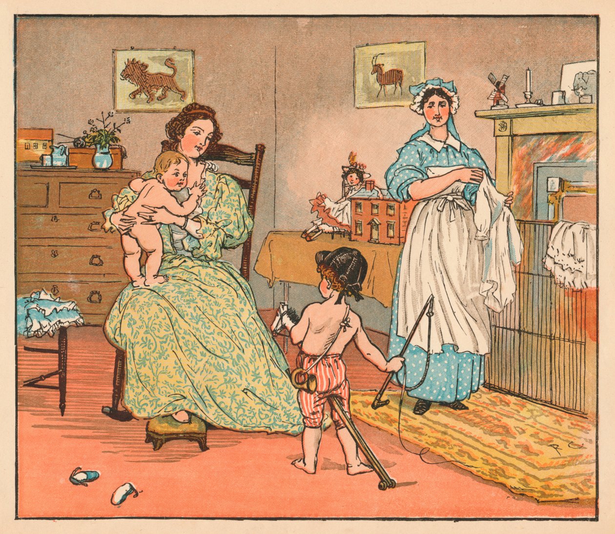 Tchau, Baby Bunting, 1882. de Randolph Caldecott