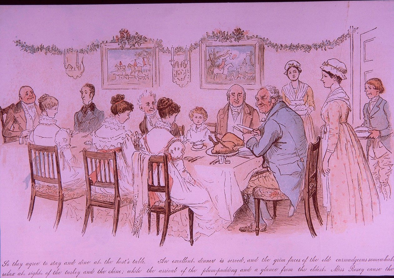 jantar de Natal de Randolph Caldecott