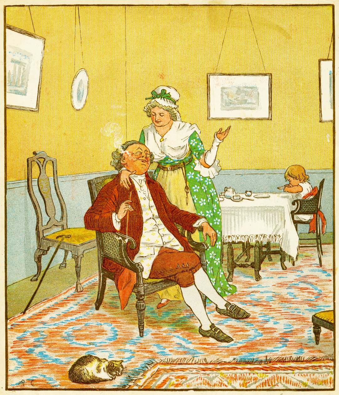 Peça de Frontice, A História do Desvio de John Gilpin, 1878 de Randolph Caldecott