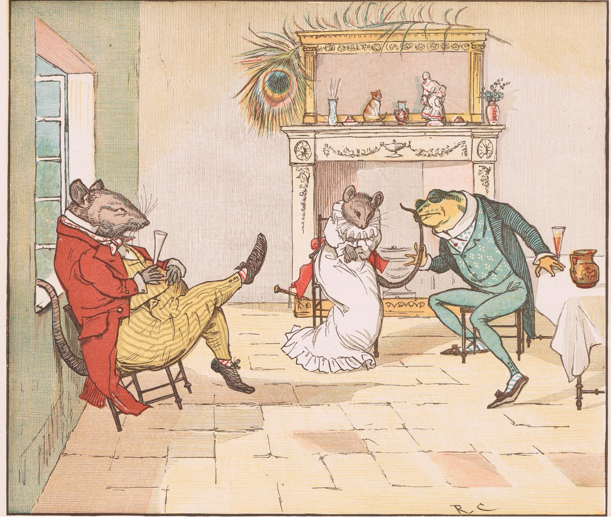 Ore, Sr. Frog, você vai nos dar uma música de Randolph Caldecott