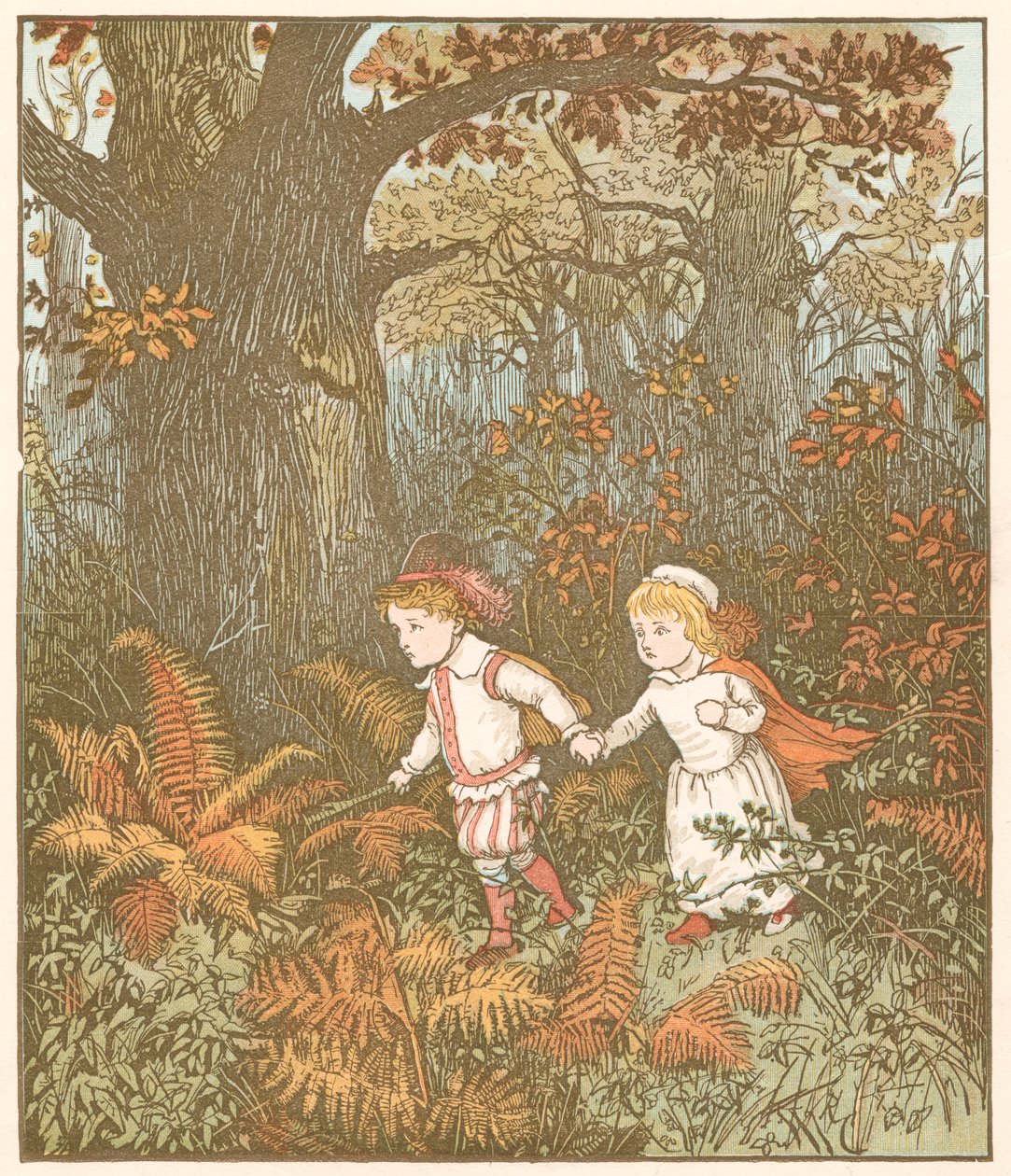 Cena de The Babes Children in the Wood, 1878 de Randolph Caldecott