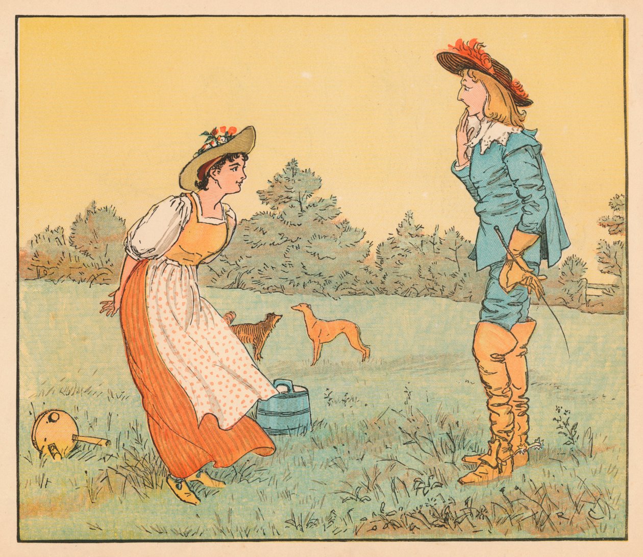 Então não posso me casar com você, minha linda empregada !, c1882. de Randolph Caldecott
