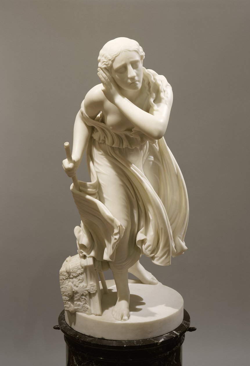 Nydia, The Blind Flower Girl of Pompeii, c.1888 (mármore) de Randolph Rogers