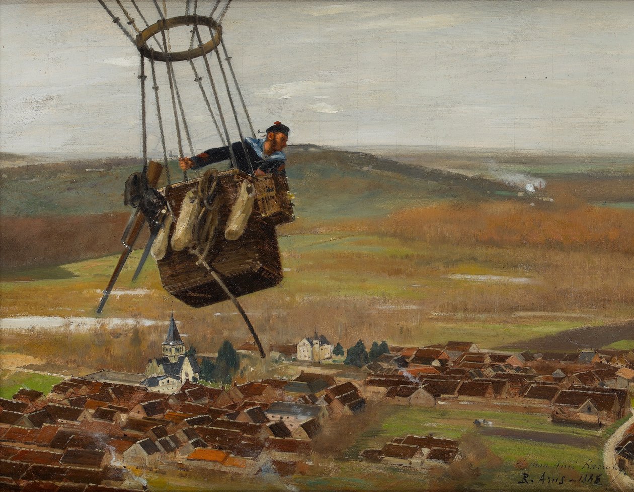 Um Balonista Militar Francês, década de 1880 de Raoul Joseph Arus