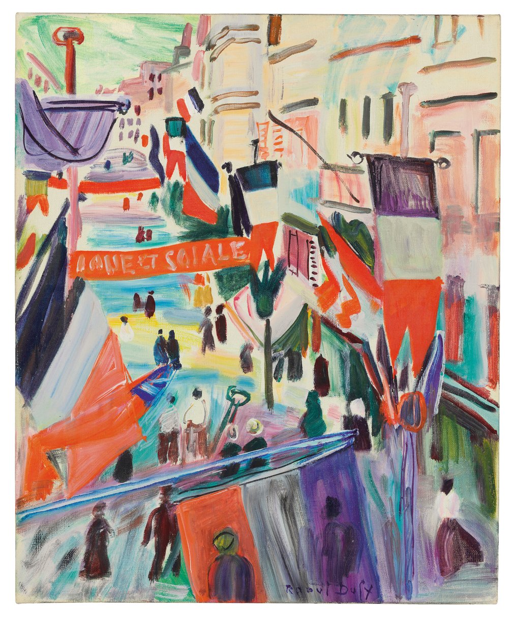 14 de julho em Le Havre de Raoul Dufy