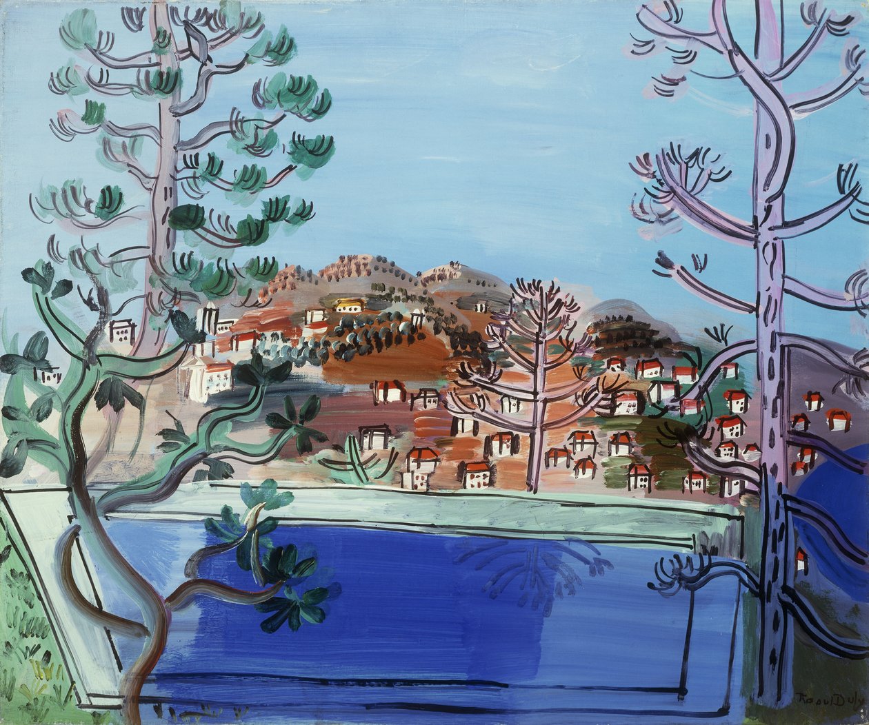A Pool at Golfe Juan; Le Reservoir a Golfe Juan de Raoul Dufy