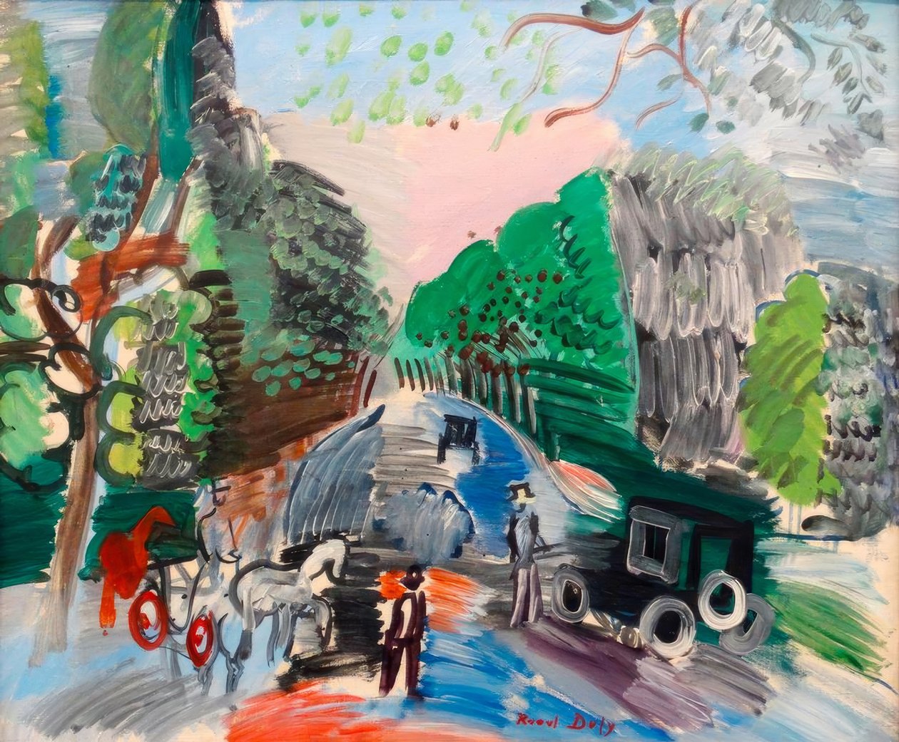 No Bois de Boulogne de Raoul Dufy