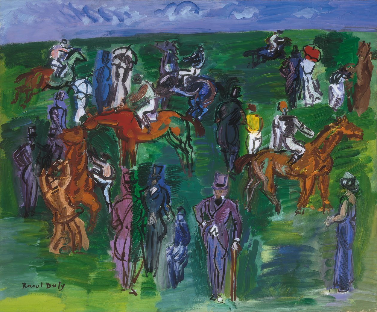 Nas corridas de Raoul Dufy