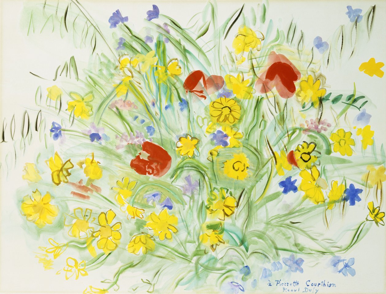 Bouquet de flores silvestres; Bouquet de Fleurs des Champs de Raoul Dufy