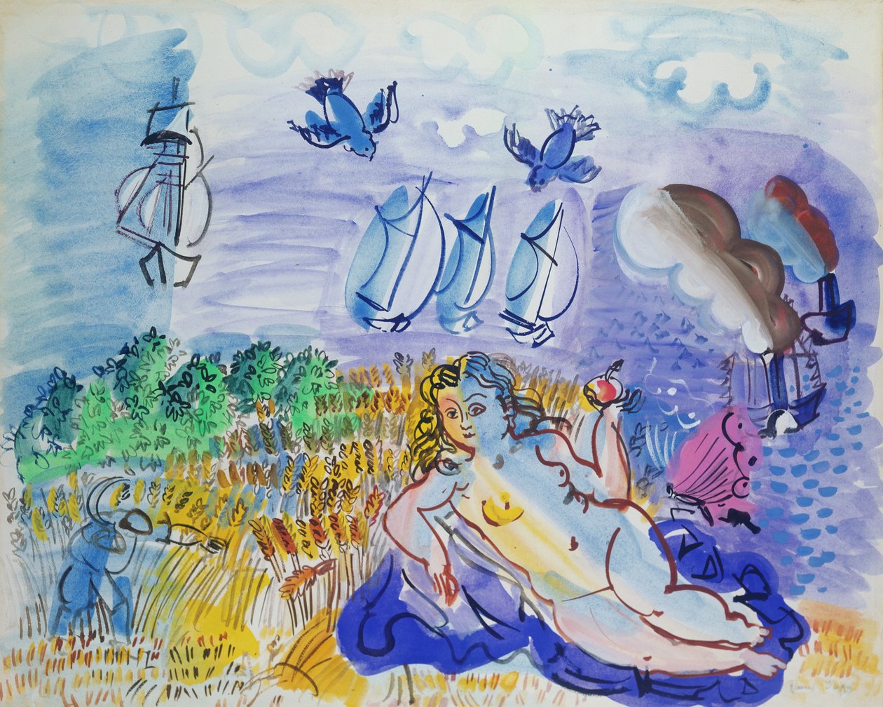 Ceres à beira-mar de Raoul Dufy