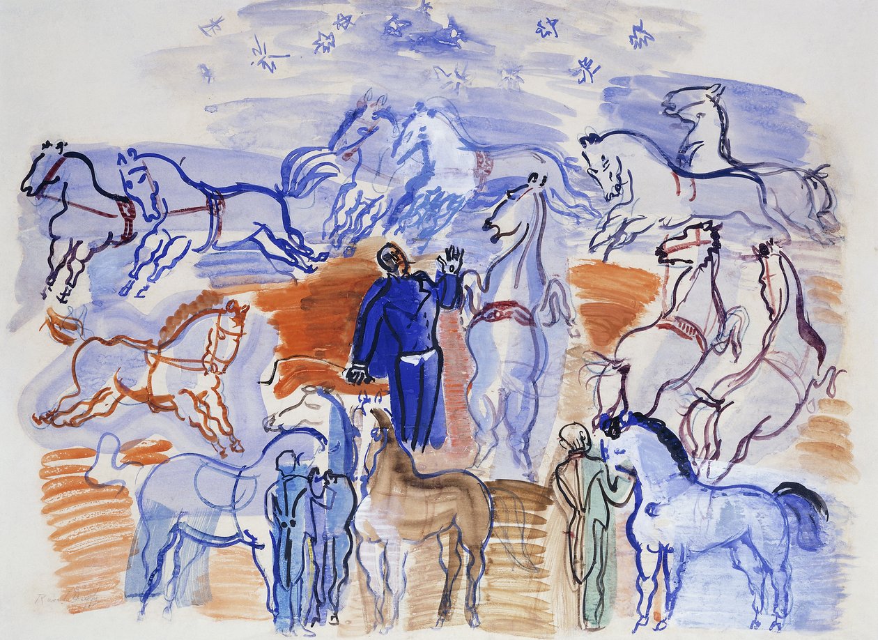 Cavalos de circo; Cavalos no circo de Raoul Dufy