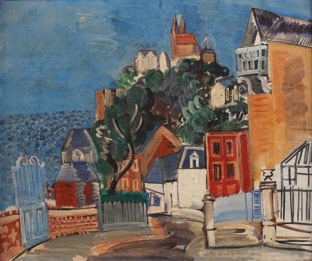Côte Basse, c.1924 (óleo sobre tela) de Raoul Dufy