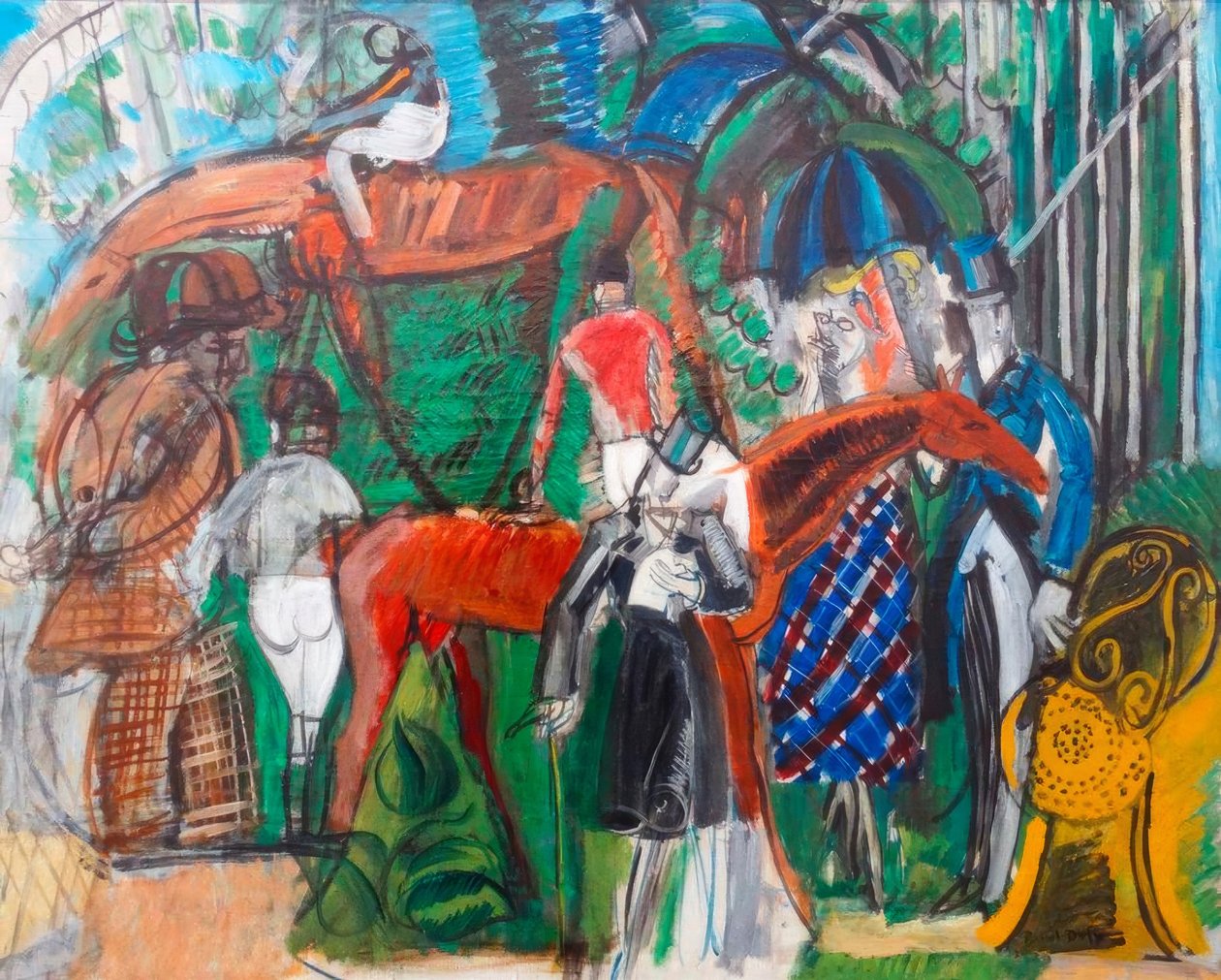 O paddock de Raoul Dufy