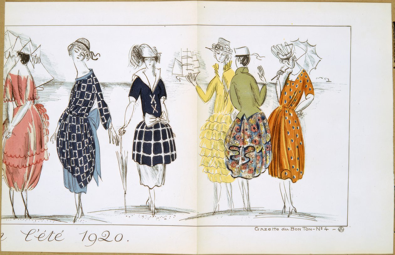 Vestidos para o verão de 1920 de Raoul Dufy