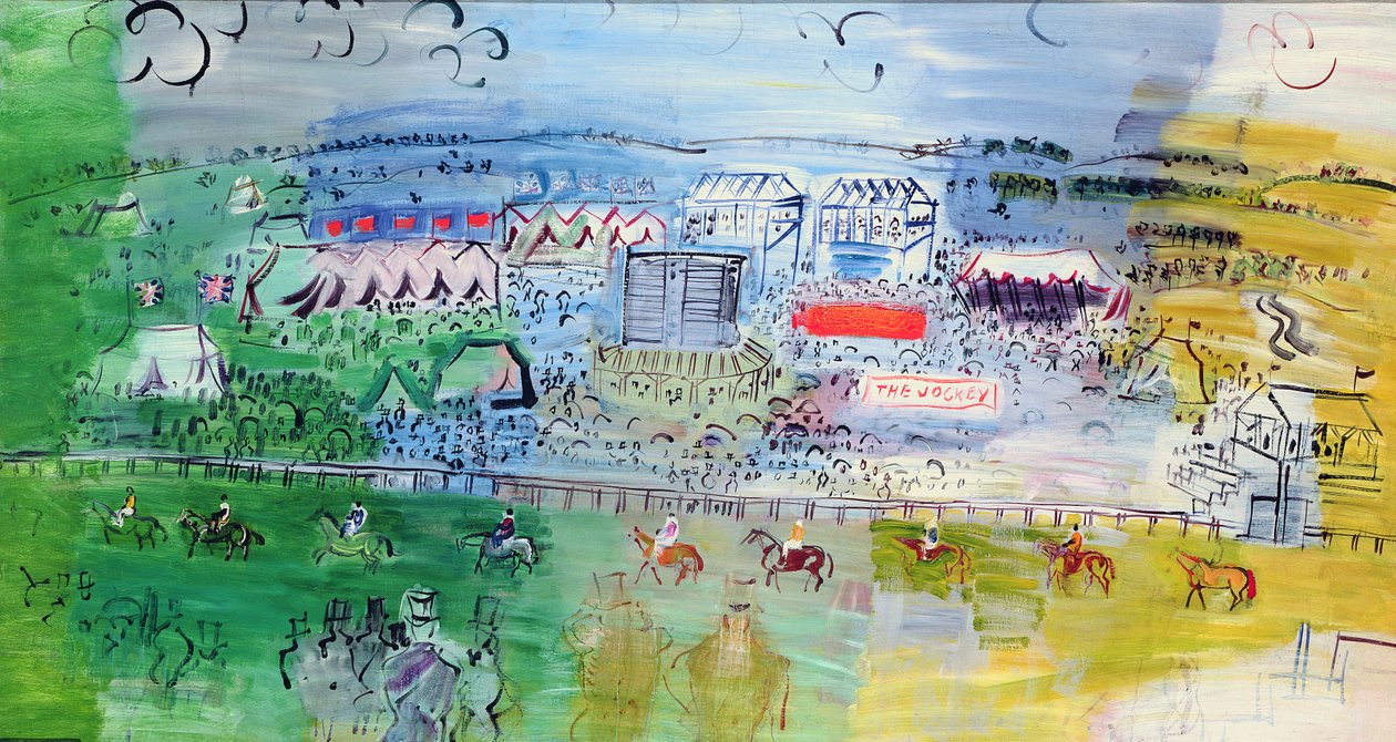 Epsom Races, c.1934 (óleo sobre tela) de Raoul Dufy
