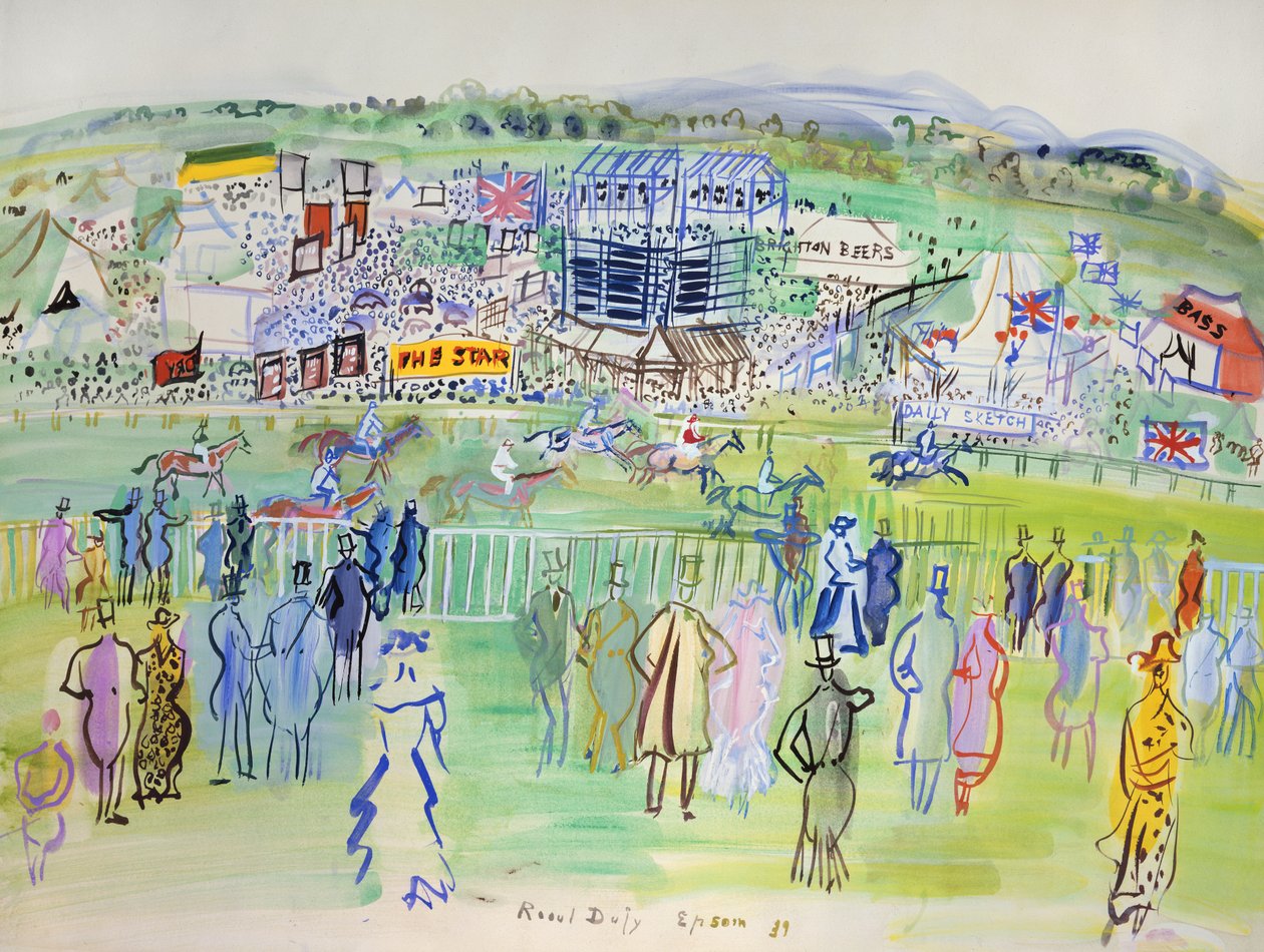Epsom, The Racecourse de Raoul Dufy