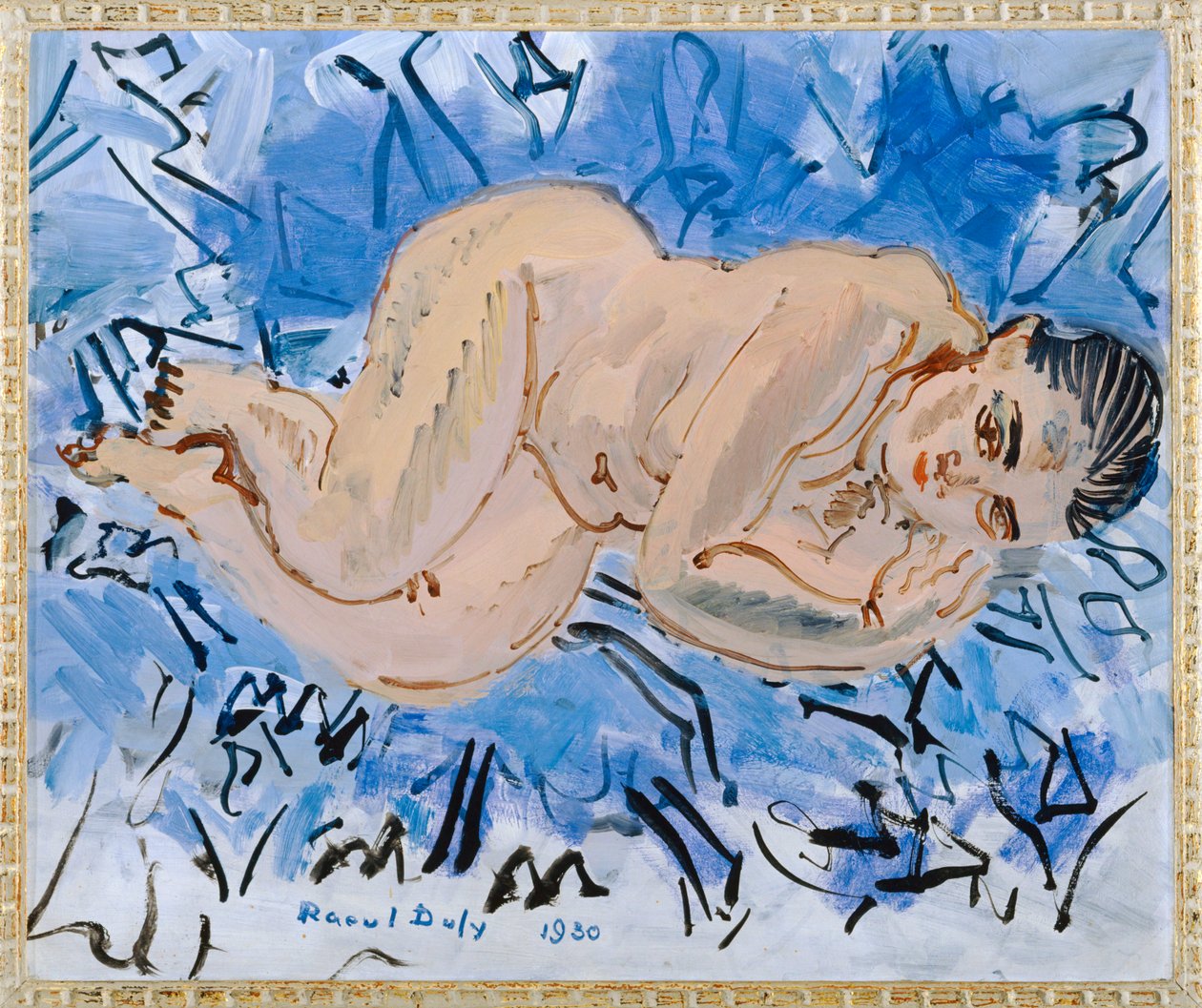 Nu feminino (pintura sobre tela) de Raoul Dufy