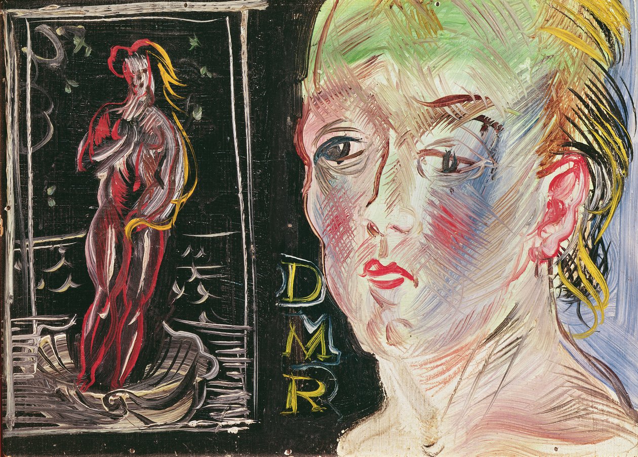 Cabeça de mulher e Anfitrite (óleo sobre tela) de Raoul Dufy