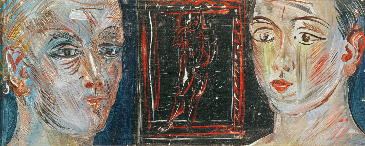 Cabeças de duas mulheres (óleo sobre tela) de Raoul Dufy