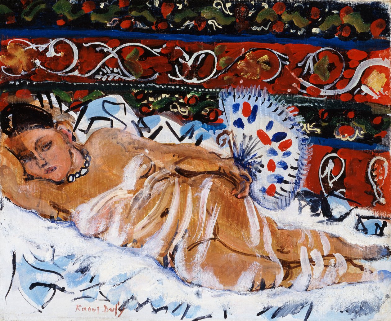 Hindu com uma ventoinha de Raoul Dufy
