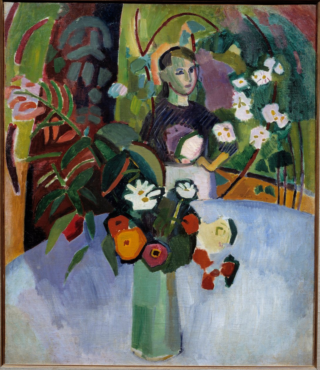 Jeanne nas flores de Raoul Dufy