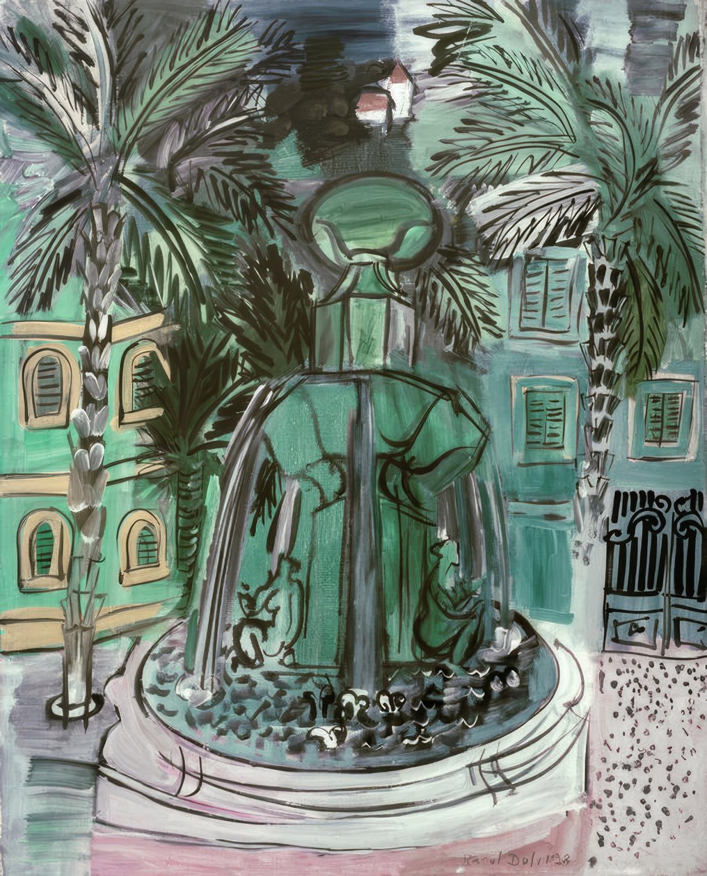 La Fontaine em Hyères de Raoul Dufy