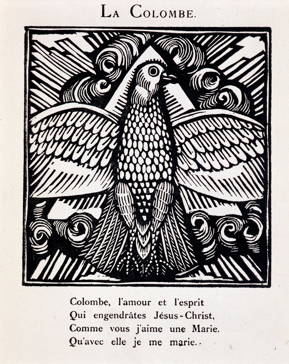 A pomba - em "Le Bestiaire ou cortège d