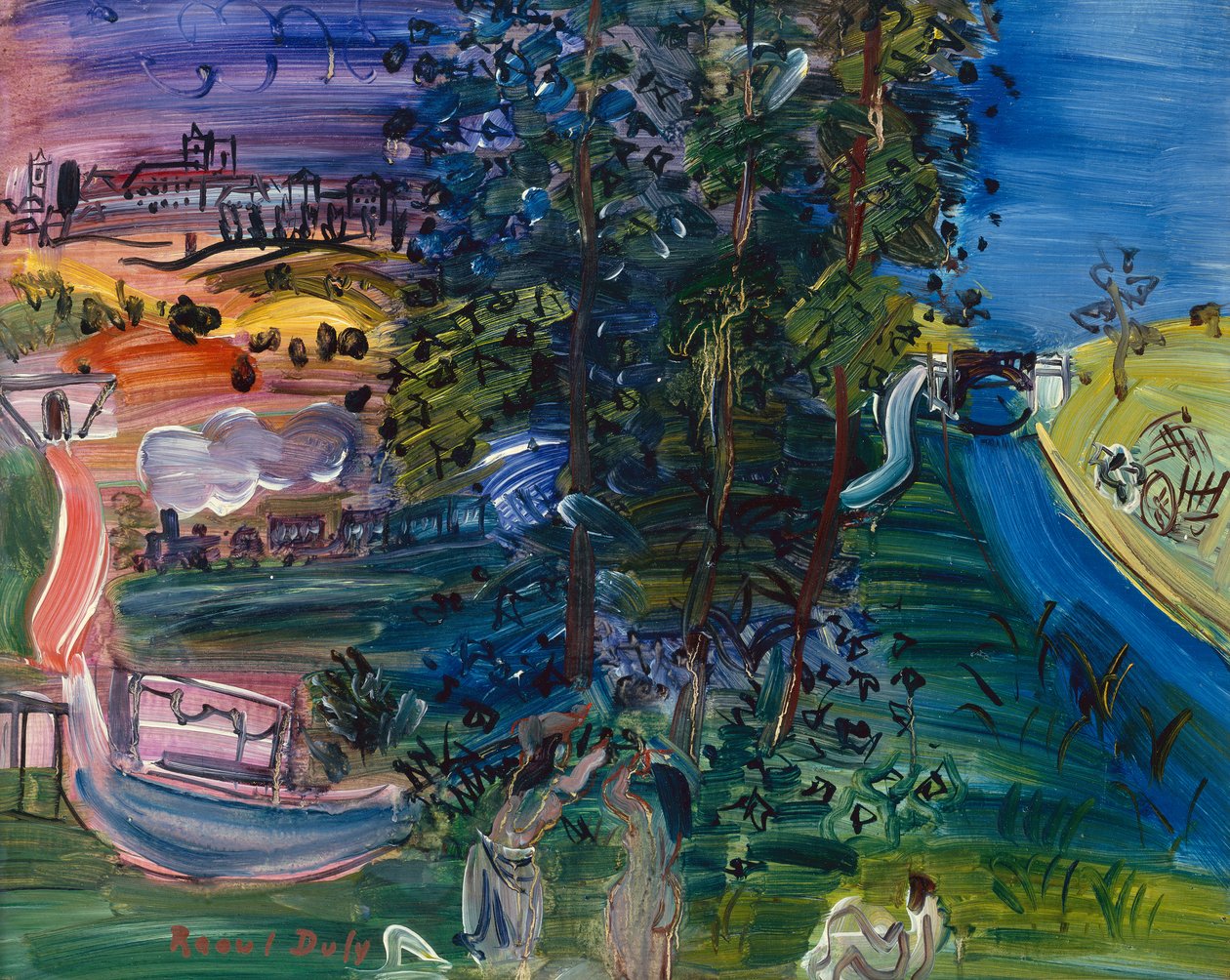 Paisagem de Langres (óleo sobre tela) de Raoul Dufy