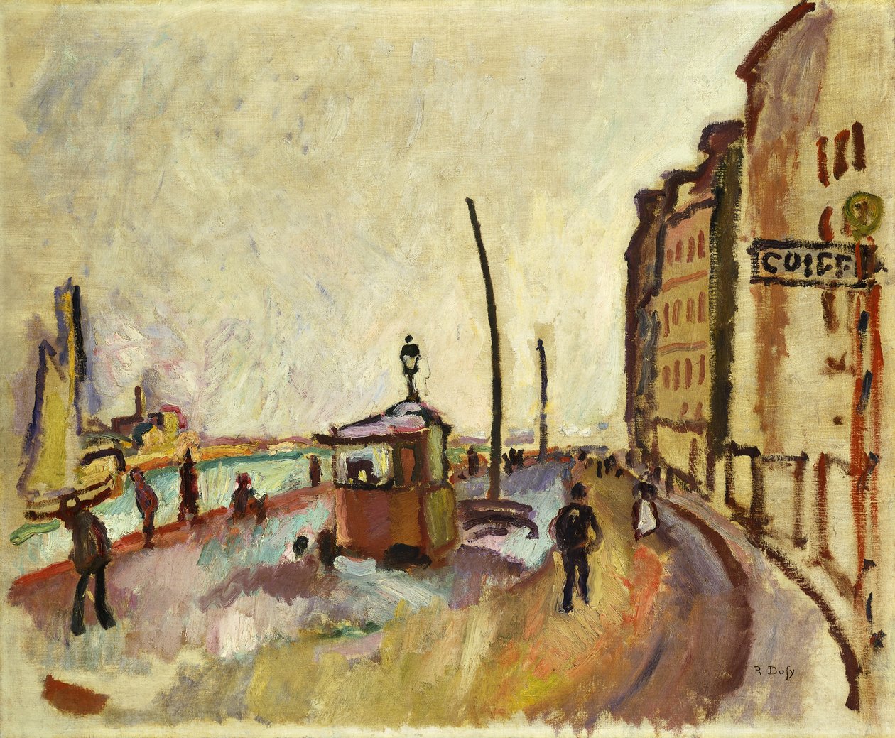 Le Havre, c.1906-07 (óleo sobre tela) de Raoul Dufy