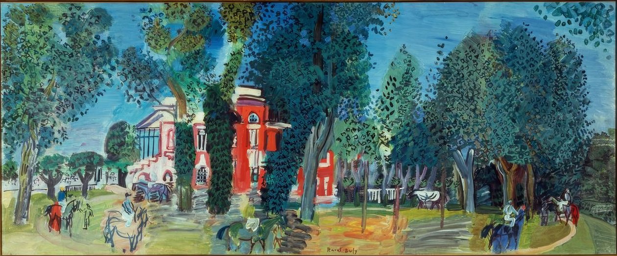 O Paddock de Deauville de Raoul Dufy
