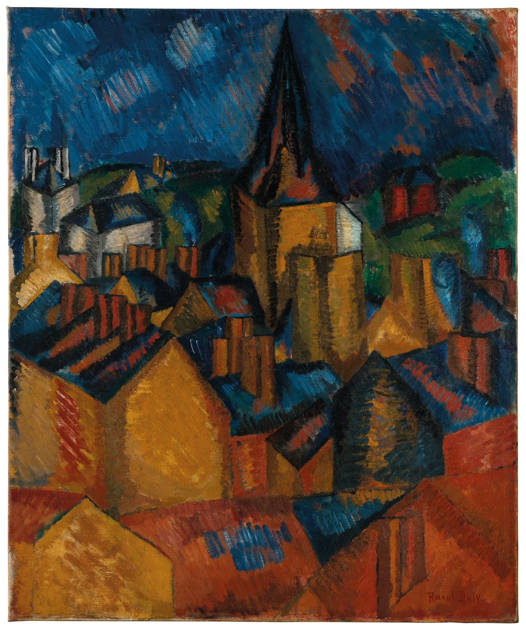 A torre sineira (Igreja de São Vicente no Havre) de Raoul Dufy