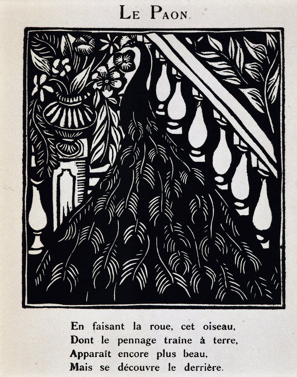 Le peacock - em "Le Bestiaire ou cortege d