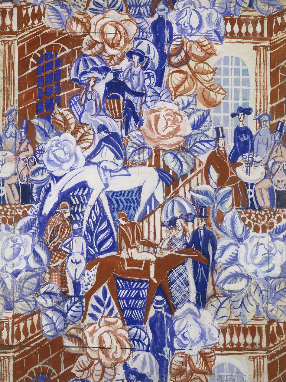 Les Elegantes a la Bagatelle, c. 1919-20 (guache sobre papel) de Raoul Dufy