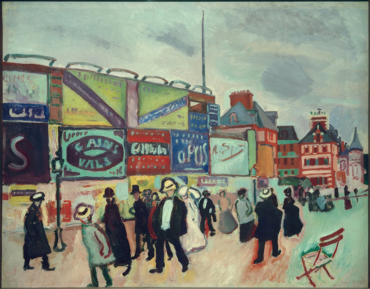 Cartazes em Trouville de Raoul Dufy