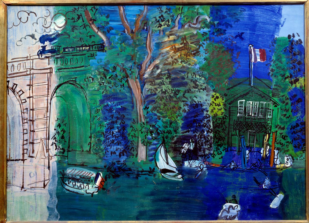 Nogent, a ponte cor-de-rosa e o caminho de ferro de Raoul Dufy