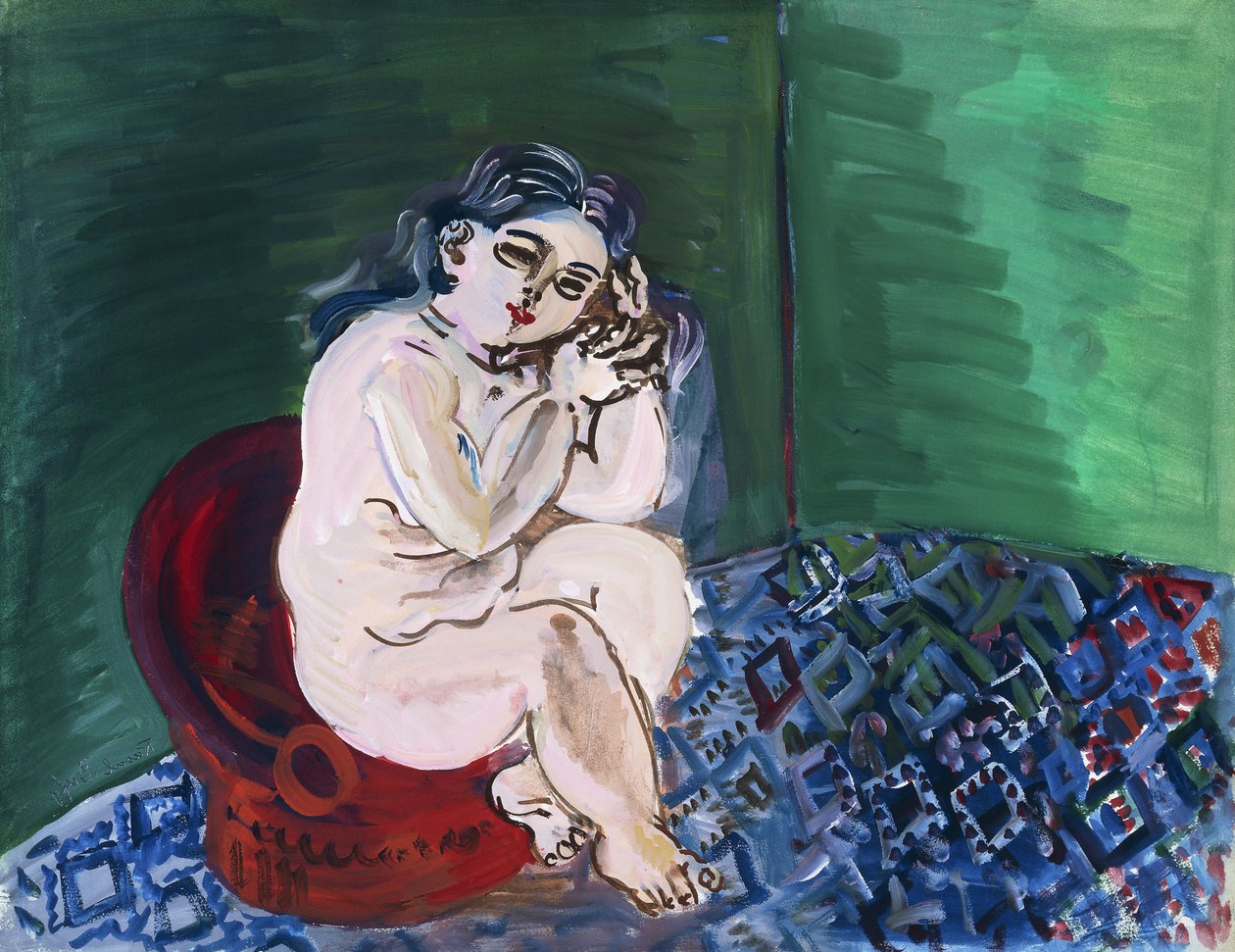 Nu com uma cadeira; Nu au Fauteuil de Raoul Dufy