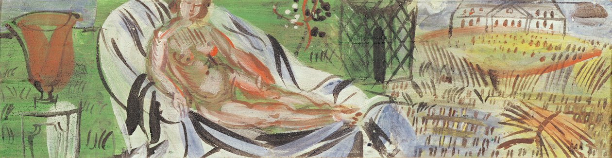 Nu com um vaso vermelho (óleo sobre tela) de Raoul Dufy