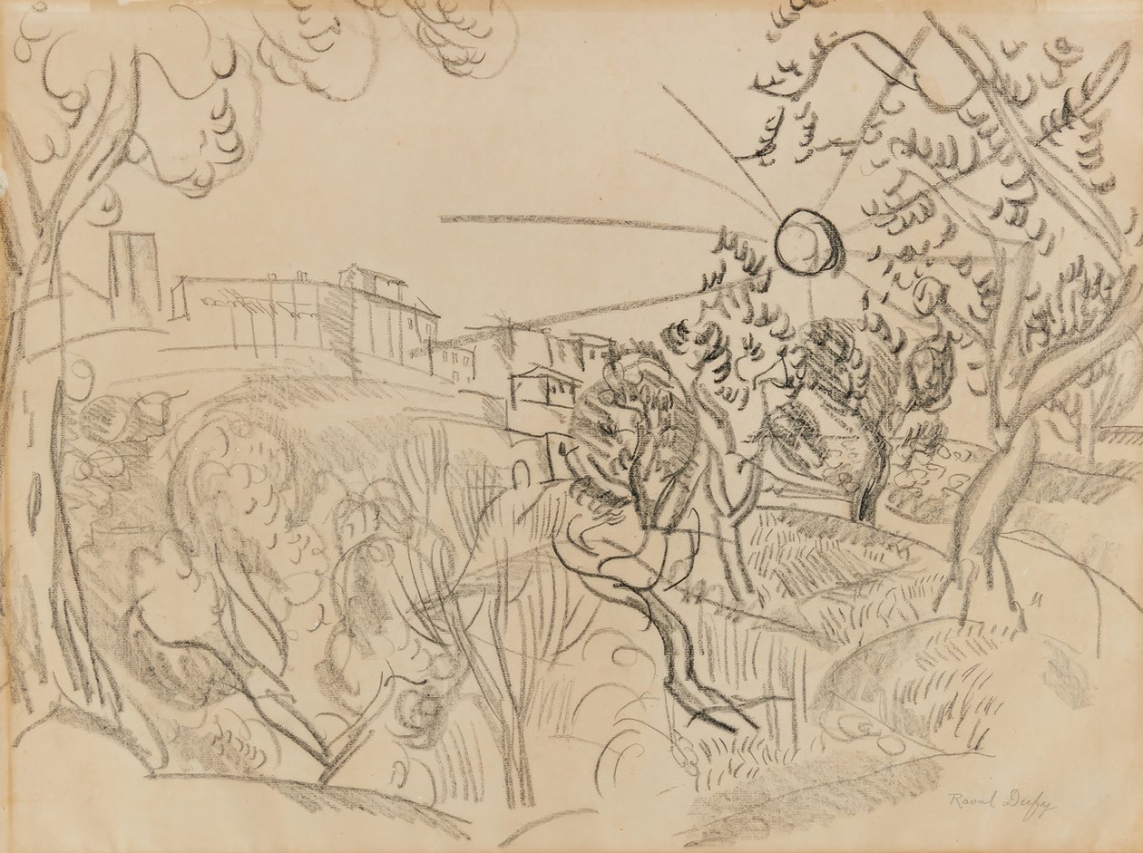 Oliveiras na Provença de Raoul Dufy