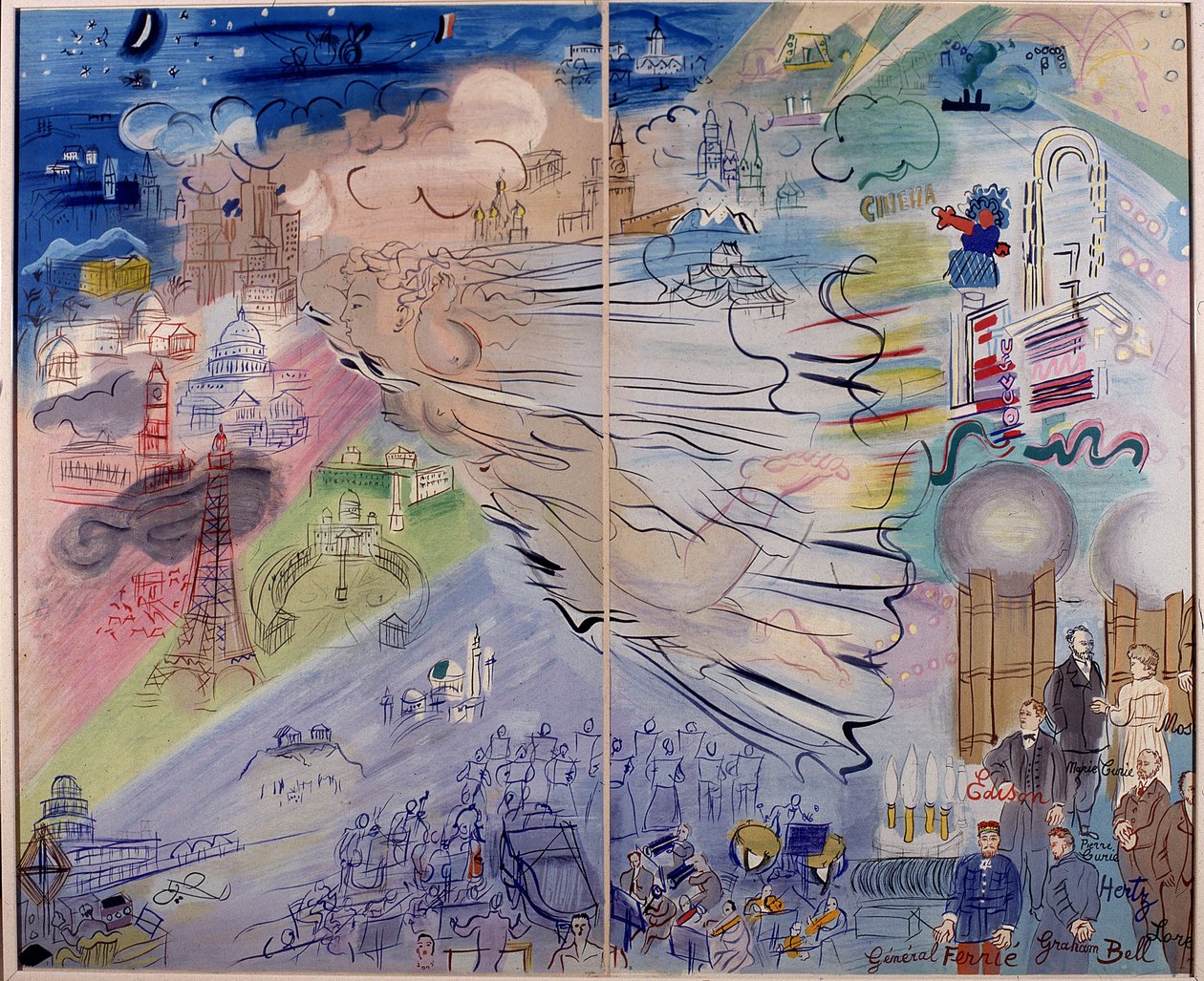 Pintura "La Fee Electricite" de Raoul Dufy (1877-1953) de Raoul Dufy