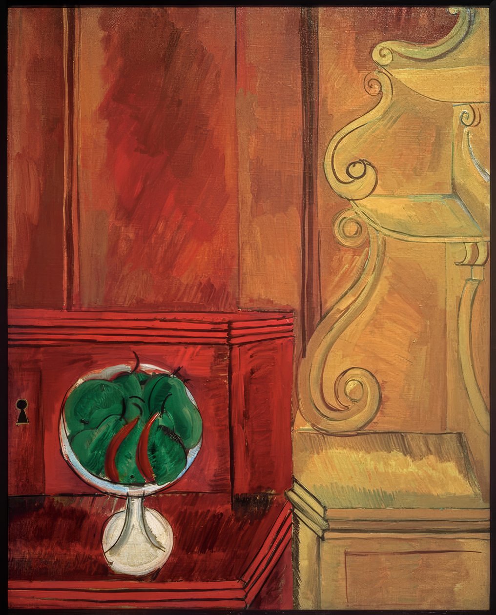 Compota de pera e consola de Raoul Dufy