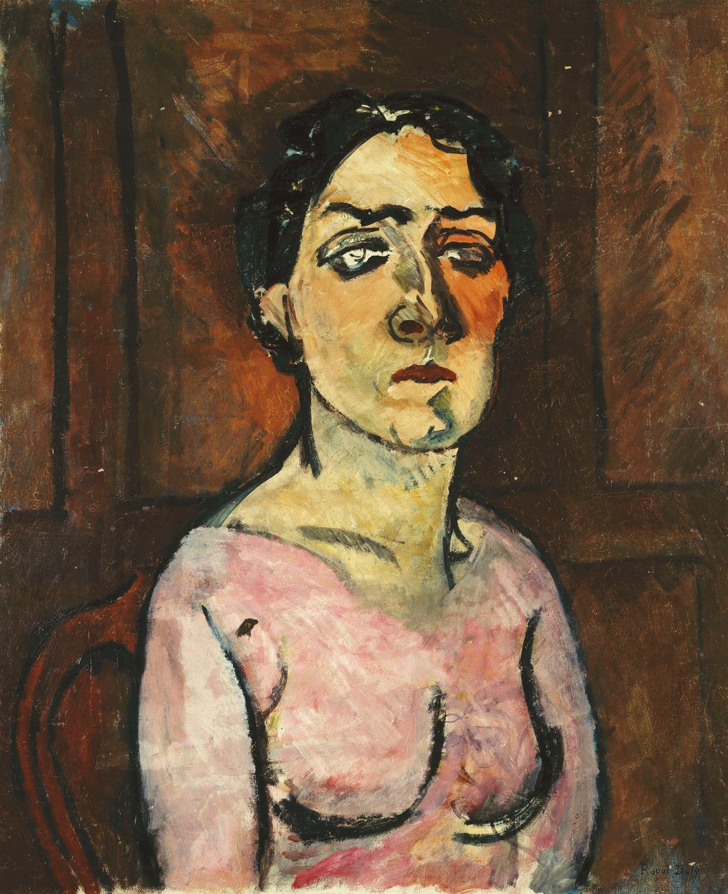 Retrato de Madame Raoul Dufy, c.1908-1909 (óleo sobre tela) de Raoul Dufy
