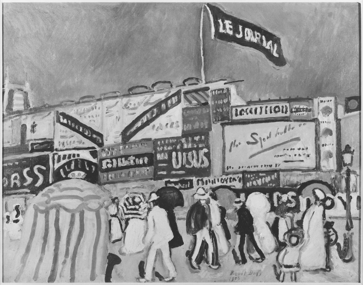 Cartazes em Trouville de Raoul Dufy