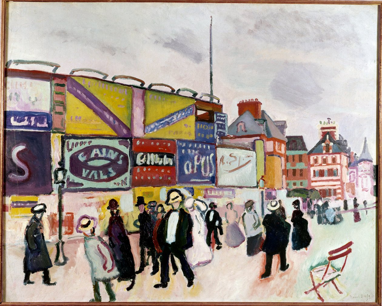 Cartazes em Trouville de Raoul Dufy