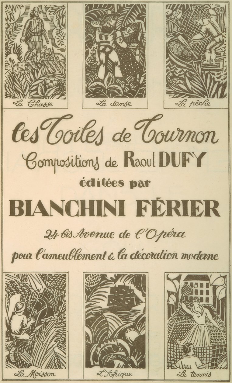 Publicidade às telas Tournon de Raoul Dufy
